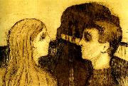 Edvard Munch attraktion painting